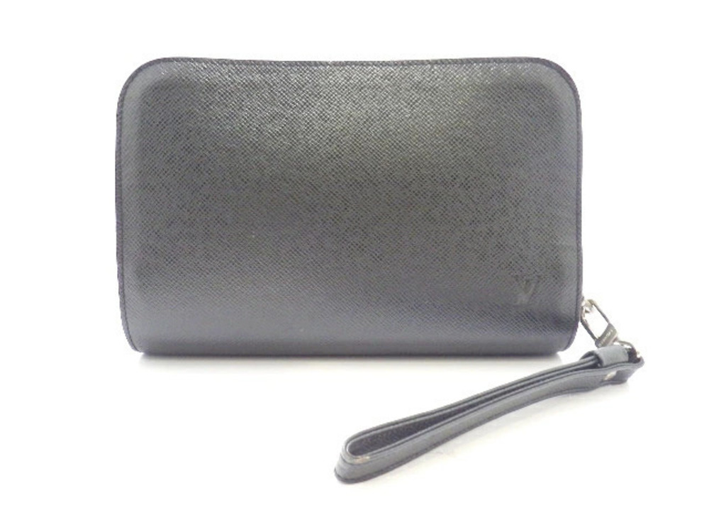 LOUIS VUITTON Baikal Shoulder Bag Taiga Ardoise